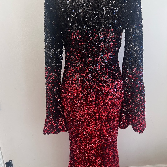 Killstar hexemore black and red sequin dress size medium - Picture 7 of 8